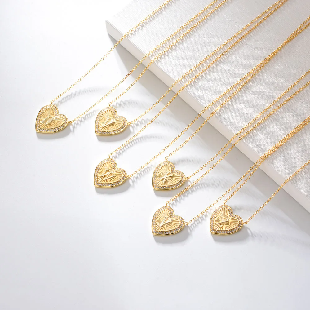 Peishang Heart Shape Pendant Necklace 925 Sterling Silver 26 English Letter Women Custom Logo Cross Zircon Wife 1pc/opp Bag GTC
Peishang Heart Shape Pendant Necklace 925 Sterling Silver 26 English Letter Women Custom Logo Cross Zircon Wife 1pc/opp Bag GTC