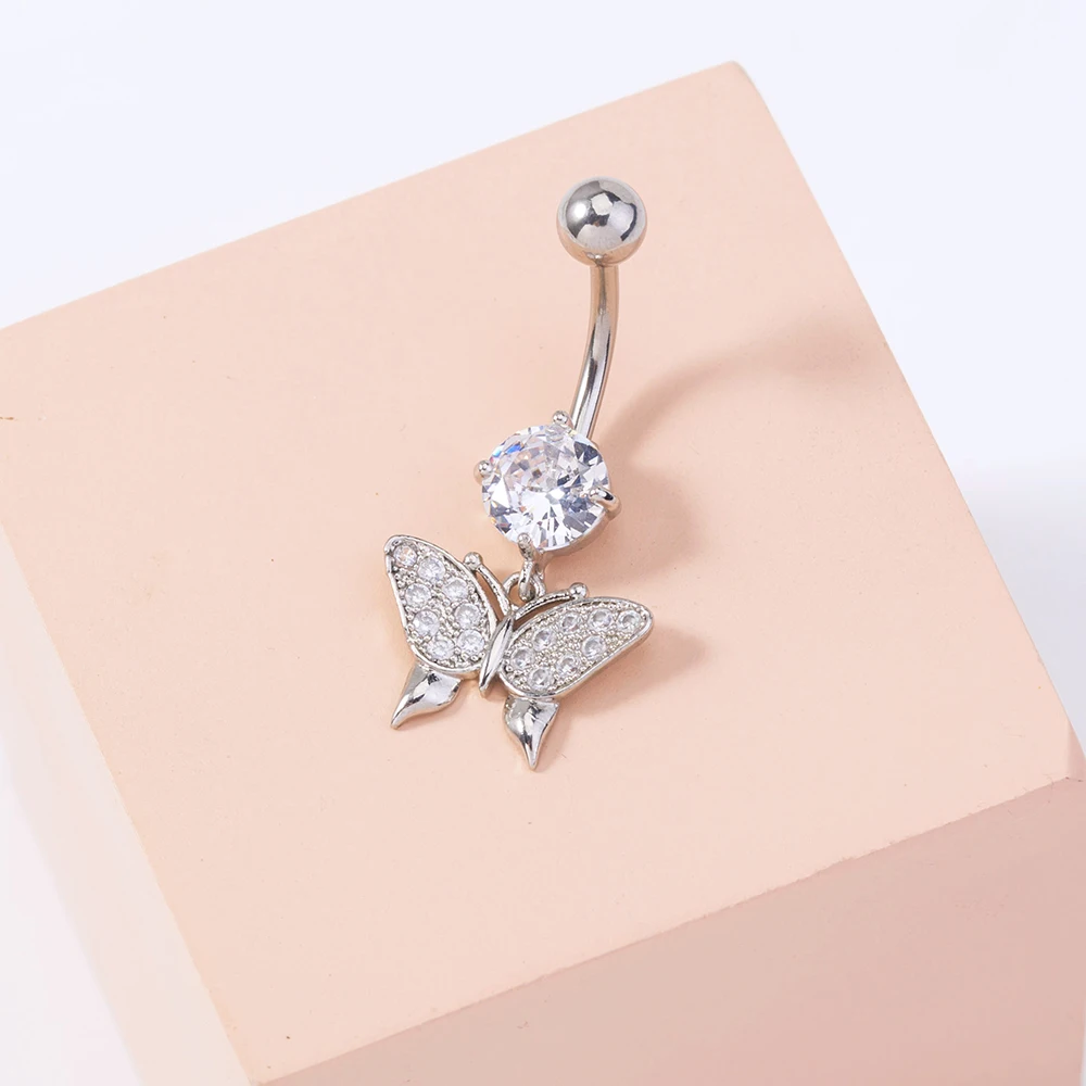 NEW Fashion Jewelry Butterfly Body Piercing Jewelry Zircon Body Piercing Belly Ring Women Accessories
NEW Fashion Jewelry Butterfly Body Piercing Jewelry Zircon Body Piercing Belly Ring Women Accessories