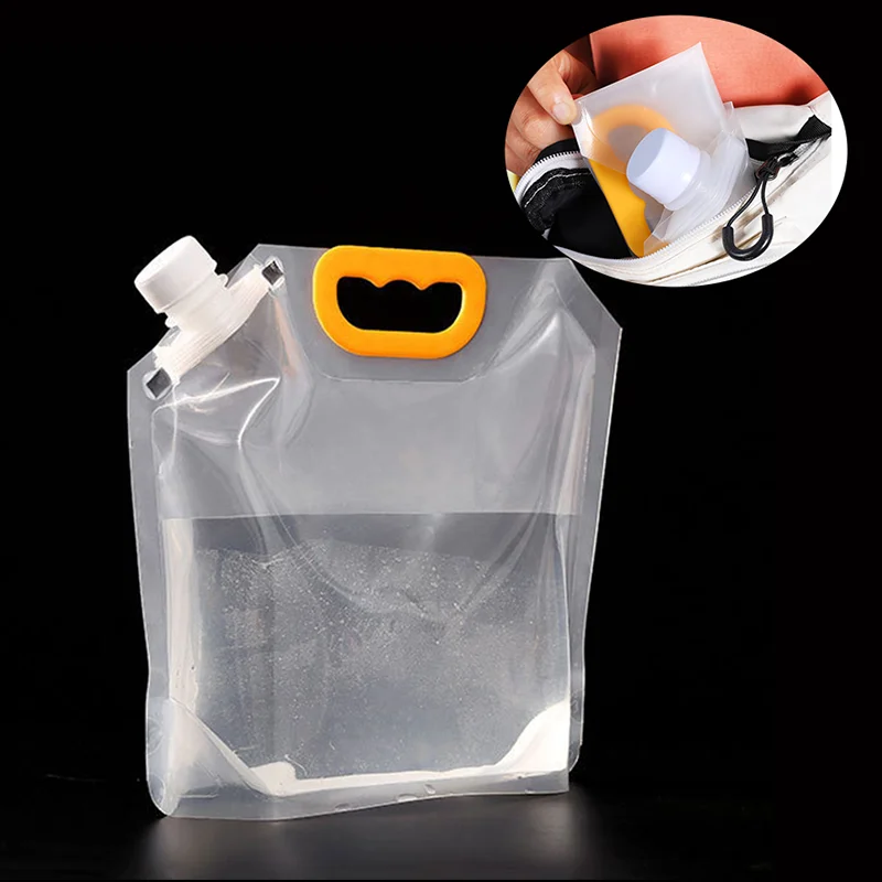 1.5L 2.5L 5L Plastic Water Proof PouchTransparent Foldable Portable Reusable Tourist Stand-Up Water Jug Package Bag 
1.5L 2.5L 5L Plastic Water Proof PouchTransparent Foldable Portable Reusable Tourist Stand-Up Water Jug Package Bag