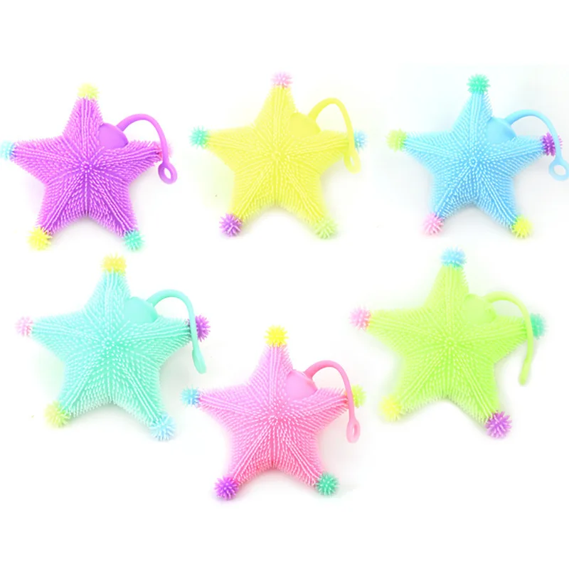 Non-toxic decompression toy balls with LED lights up funny stress multi color star shaped yoyo fluffy puffer ball
Non-toxic decompression toy balls with LED lights up funny stress multi color star shaped yoyo fluffy puffer ball