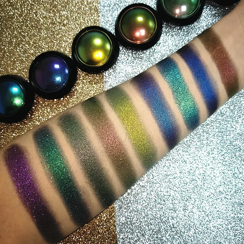 Hot style optical chameleon Halloween makeup eye shadow pearlescent powder shining Eye Shadow
Hot style optical chameleon Halloween makeup eye shadow pearlescent powder shining Eye Shadow