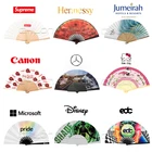 Japanese Fans Silk Folding Fan Folding Bamboo Fan Large Japanese Custom Hand Fans Bamboo Handle Silk Folding Hand Fan