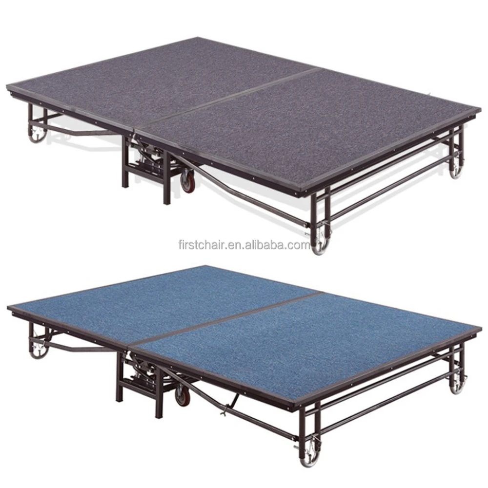 Show equipment Adjustable portable steel stage platform foldable steel stage
