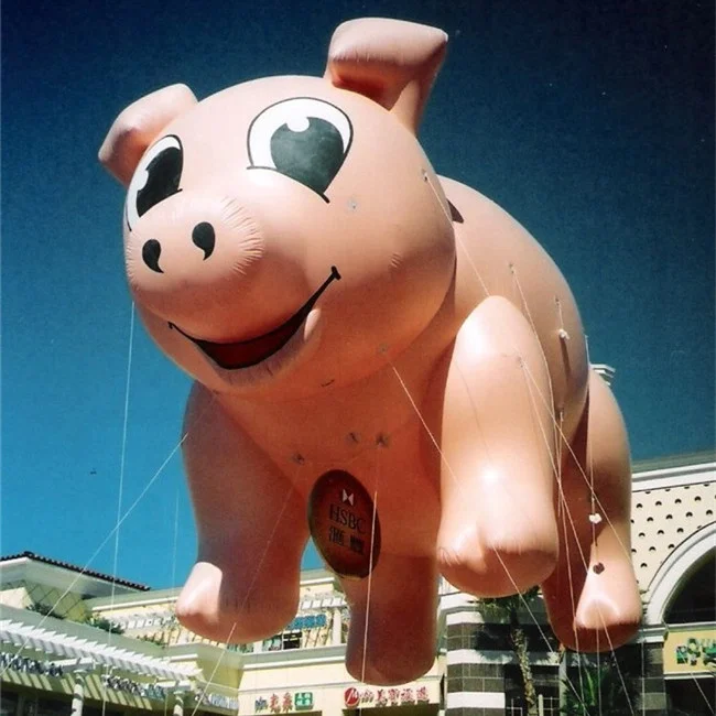 Inflatable flying pig balloon, helium parade balloon for promotion K7148