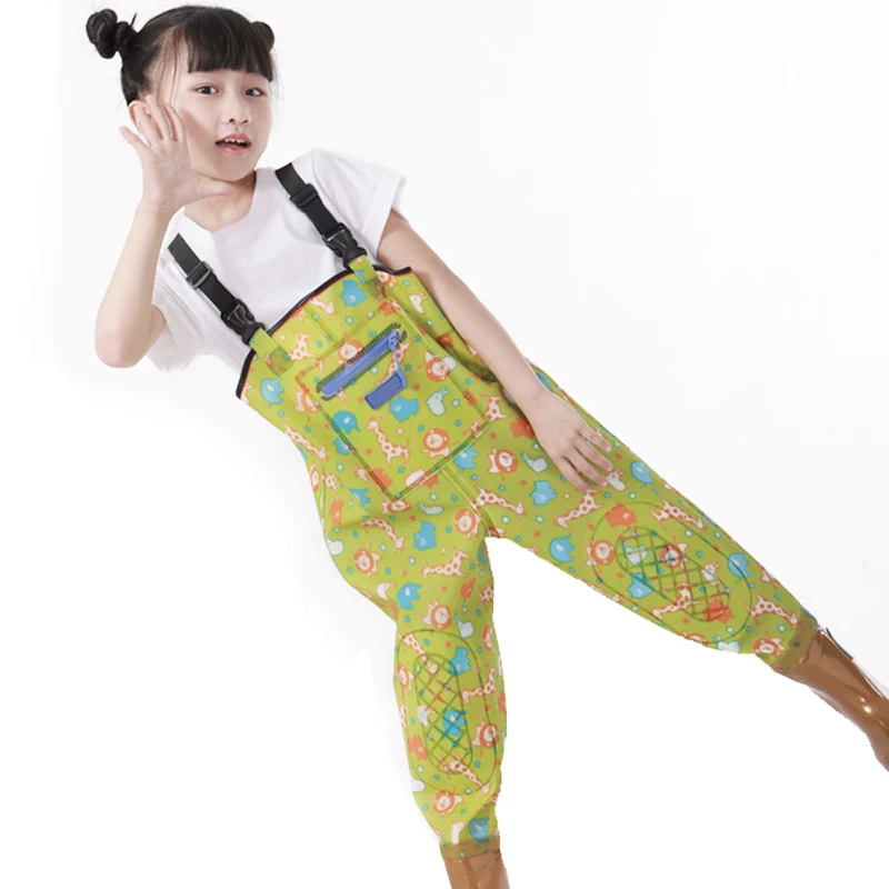 Waterproof Colorful Kids PVC Fishing Wader For Hunting With PVC Boots Girls Boys Water Boots One-piece Chest Pant in Stock
Waterproof Colorful Kids PVC Fishing Wader For Hunting With PVC Boots Girls Boys Water Boots One-piece Chest Pant in Stock