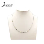 Elegant Wholesale Fashion Jewelry Accessories Women Color Stainless Steel Necklace