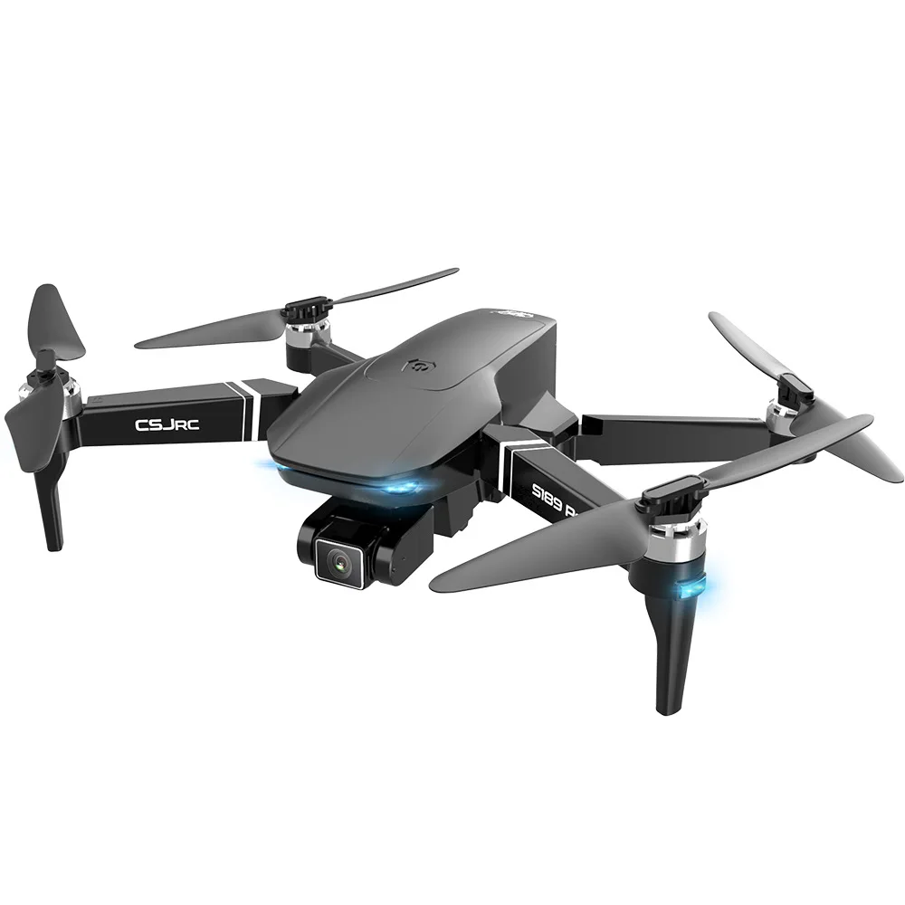 

2020 New CSJ RC S189 Pro Drone with 4K/6K Dual Camera 5G Wifi 25Mins Flight 1KM Brushless Motor Optical Flow GPS Drone RTF, Black