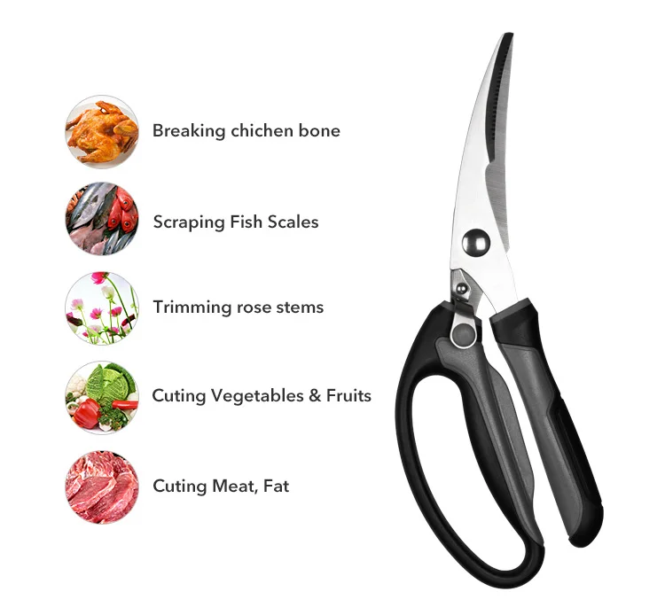 Chicken scissors Ultra Sharp Stainless Steel Kitchen Shears Multi Purpose Scissors