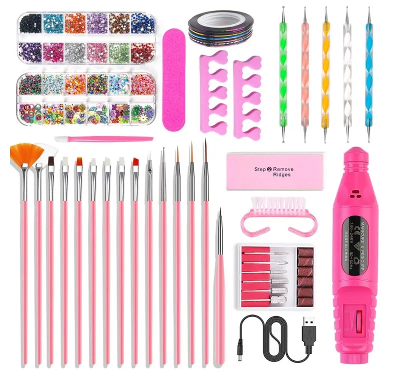 Professional Portable Electric Nail Drill Kit Acrylic Nail Tools Pen Shape Finger Toe Nail Care Polishing Machine, Pink
Professional Portable Electric Nail Drill Kit Acrylic Nail Tools Pen Shape Finger Toe Nail Care Polishing Machine, Pink