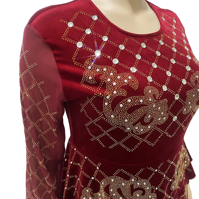 Wholesale Muslim Islamic Clothing Dress Lehenga Cholilong Sleeve Wedding Dress For Women Wedding, Purple red
Wholesale Muslim Islamic Clothing Dress Lehenga Cholilong Sleeve Wedding Dress For Women Wedding, Purple red