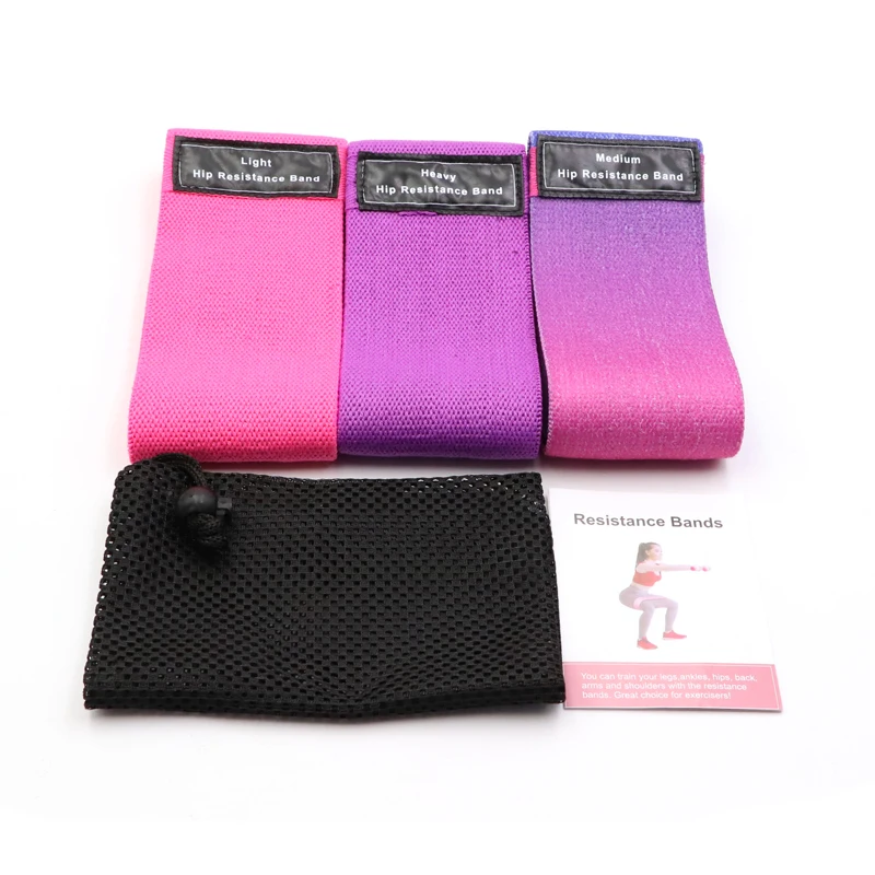 Custom logo eco friendly non slip elastic fabric ankle hip resistance loop bands sets fitness workout MW-WM-210308-02 
Custom logo eco friendly non slip elastic fabric ankle hip resistance loop bands sets fitness workout MW-WM-210308-02