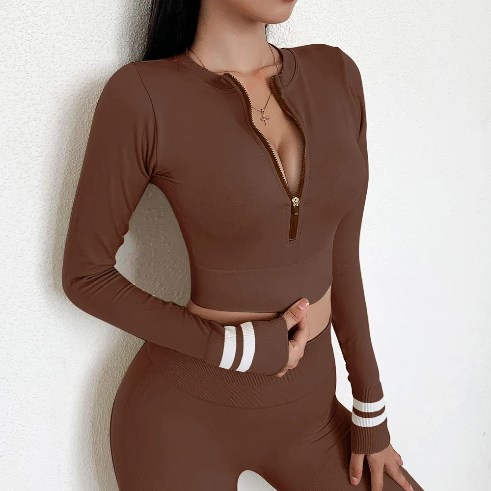 Hot sale Work Out Apparel Gym Clothes suit Women leggings Casual long sleeve Sportswear Two-piece fitness Yoga set, Accept customers color
Hot sale Work Out Apparel Gym Clothes suit Women leggings Casual long sleeve Sportswear Two-piece fitness Yoga set, Accept customers color
