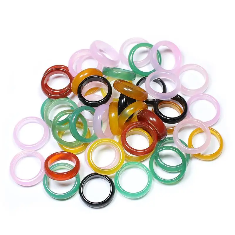 Fashion Glass Ring synthetic jade Agate Stone Jewel Hand Circle Rings Jewelry for Women Men
Fashion Glass Ring synthetic jade Agate Stone Jewel Hand Circle Rings Jewelry for Women Men