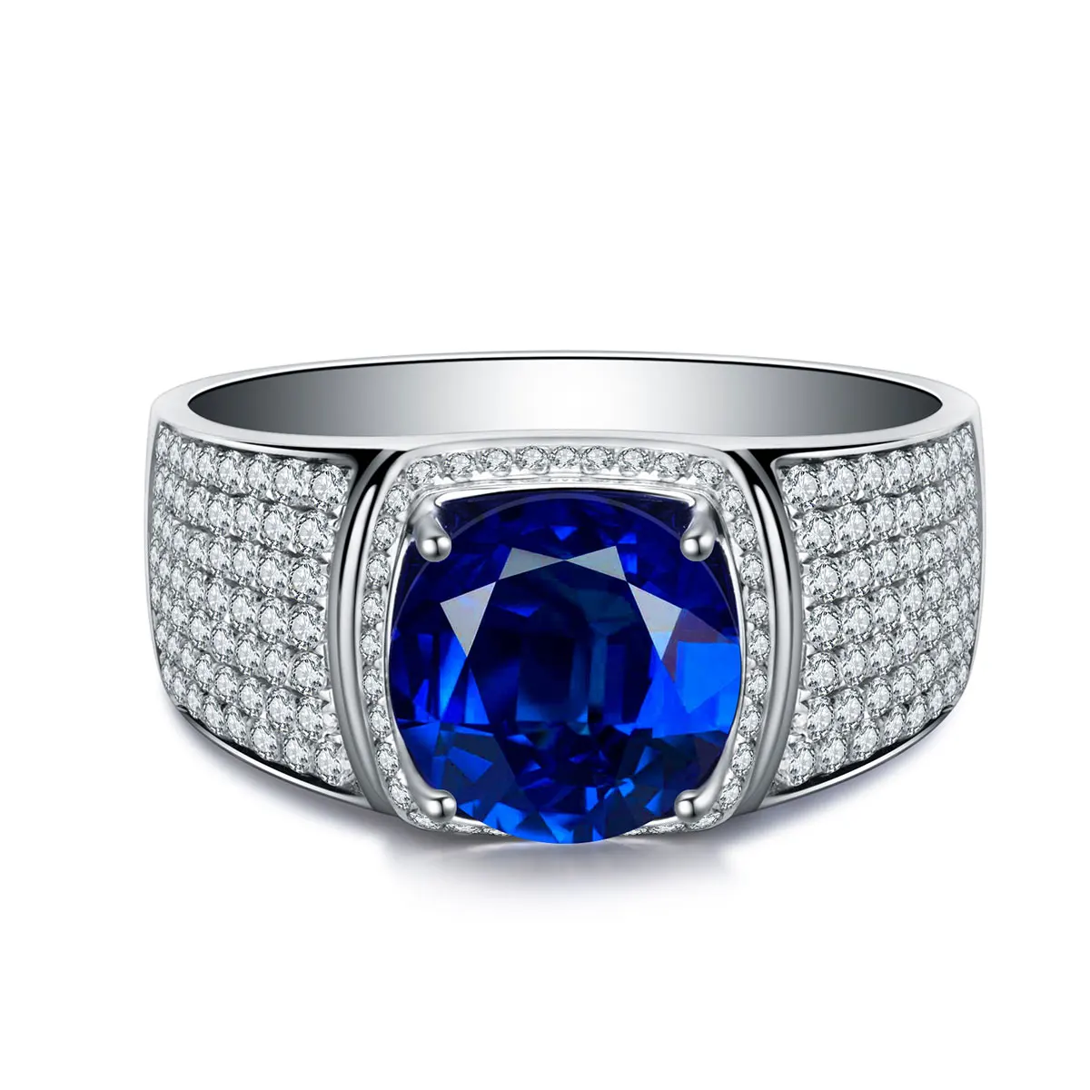 2021 Hot Sale Jewelry Gift for Men 18k White Gold 5.29ct Royal Blue Sapphire Diamond Gemstone Rings
2021 Hot Sale Jewelry Gift for Men 18k White Gold 5.29ct Royal Blue Sapphire Diamond Gemstone Rings