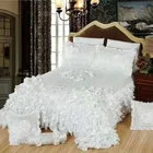 Wedding bedding sets luxury new design 3 pc with lace