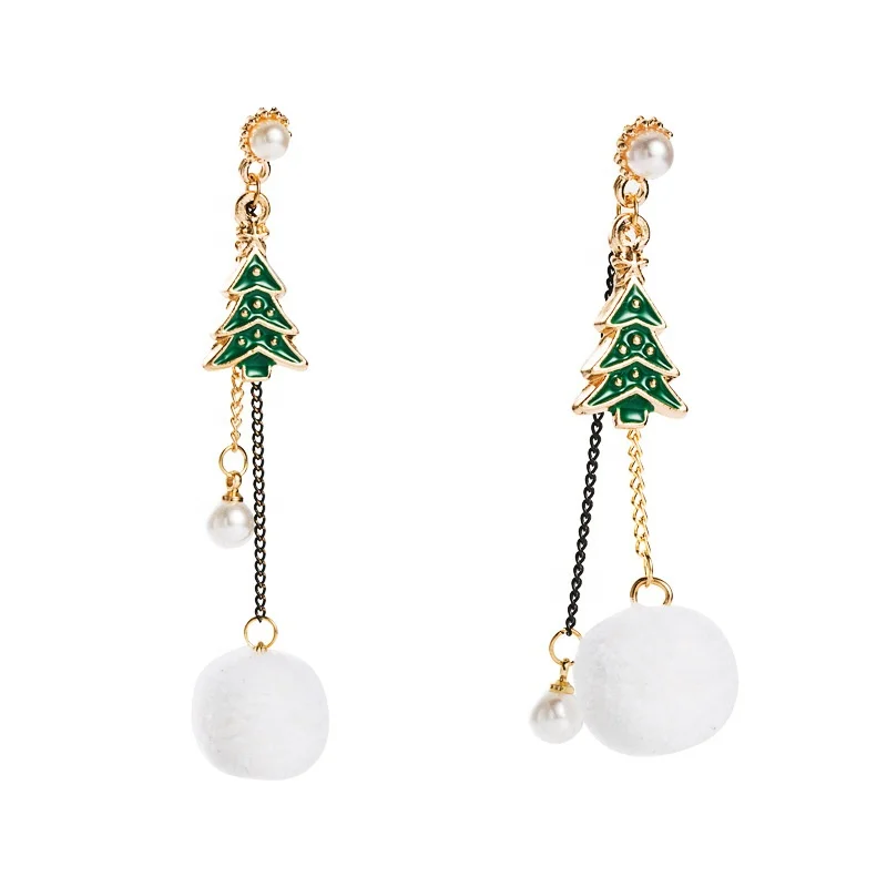 Elegant Dropping Oil Christmas Tree Dangle Earrings Lovely Simulated Pearl Hairband Long Drop Earrings Christmas Gifts for Girls
Elegant Dropping Oil Christmas Tree Dangle Earrings Lovely Simulated Pearl Hairband Long Drop Earrings Christmas Gifts for Girls