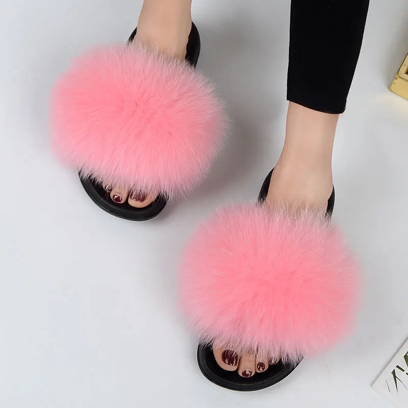 The most fashionable of 2021 custom winter warm indoor slippers women non-slip tpr 5cm soles fox soft fur slides, Customized color
The most fashionable of 2021 custom winter warm indoor slippers women non-slip tpr 5cm soles fox soft fur slides, Customized color