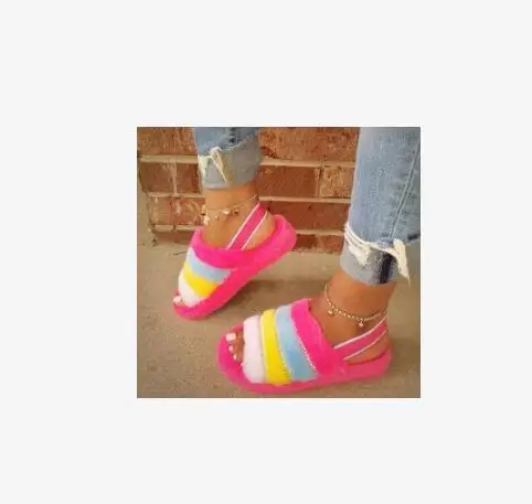 F21436A 2020 new style hot sale warm slippers women fur sandals, Yellow, red, black, gray
F21436A 2020 new style hot sale warm slippers women fur sandals, Yellow, red, black, gray