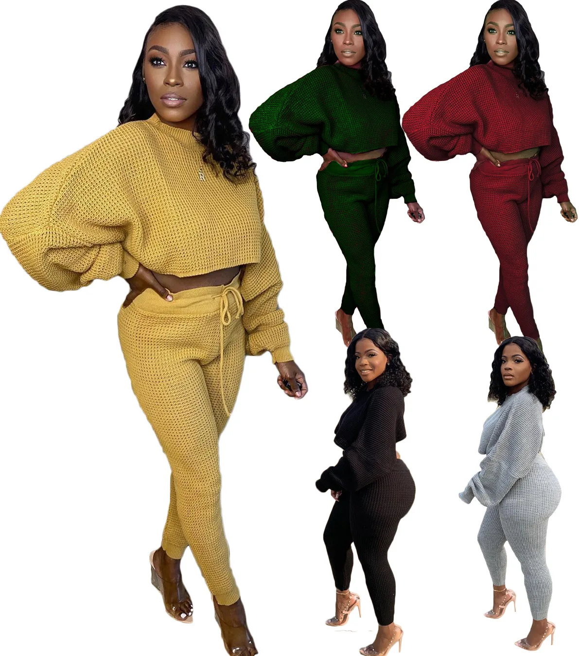 2021 New Arrivals Fashion Women O-Neck Back Drawstring Long Sleeve Flare T-shirt Leggings 2 Pieces Set Solid Outfits Tracksuit, Picture show
2021 New Arrivals Fashion Women O-Neck Back Drawstring Long Sleeve Flare T-shirt Leggings 2 Pieces Set Solid Outfits Tracksuit, Picture show