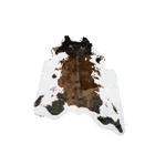 Brown leopard animal jacquard acrylic faux fur luxury area shaggy plush rug carpet