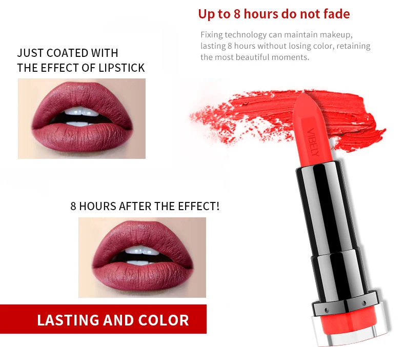 vibely matte lipstick 29 color matte non-stick cup lipstick lip