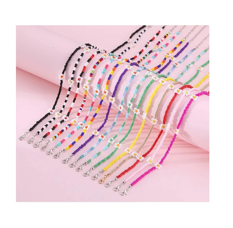 2021 Summer Fashion Jewelry Bohemian Handmade Beaded Flower Choker Necklace for Women, Picture shows
2021 Summer Fashion Jewelry Bohemian Handmade Beaded Flower Choker Necklace for Women, Picture shows