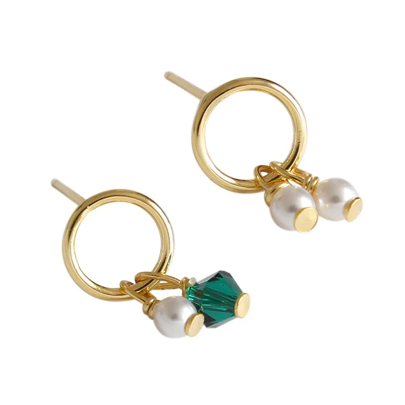 2020 Fashion Design Green Crystal Pearl Tassel Earring 925 Sterling Silver Round Circle Pearl Earring For Women
2020 Fashion Design Green Crystal Pearl Tassel Earring 925 Sterling Silver Round Circle Pearl Earring For Women