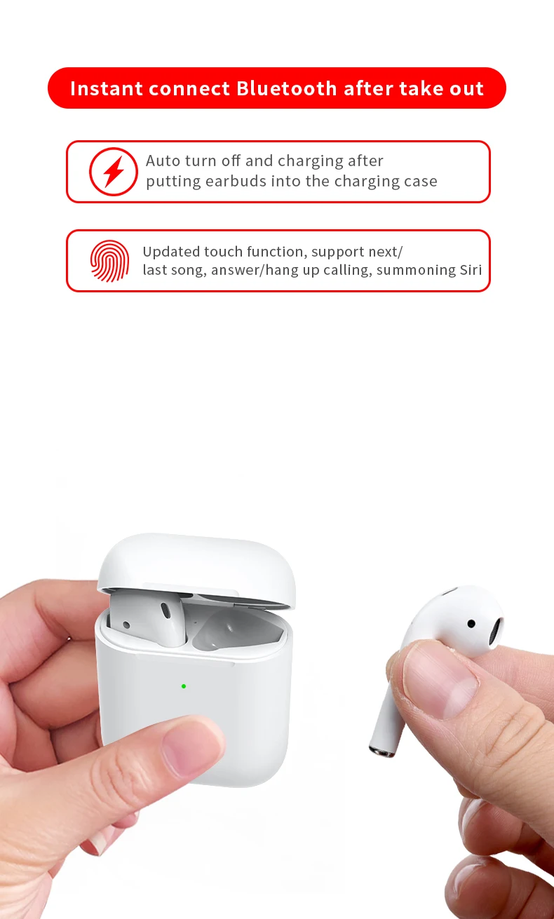5.0 wireless earpod i23 tws boat earphone 1:1 super quality 2nd generation bluetooth earbuds wireless charging i23 tws - ANKUX.COM