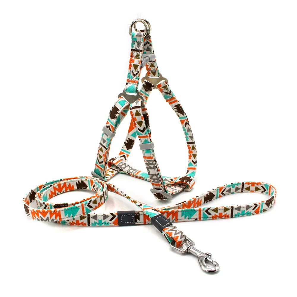 No Pull Set with 1.2m Leash Size Adjustable Canvas Print Harness Dogs Pitbull Leashes Dog Supplies for Pet
No Pull Set with 1.2m Leash Size Adjustable Canvas Print Harness Dogs Pitbull Leashes Dog Supplies for Pet