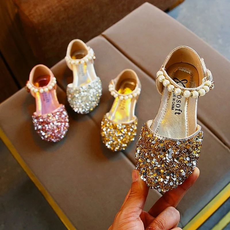 Spring/summer Girls Shoes Korean Baby Princess Shoes Children Casual Shoes Sequined Shoes Pearl Dance Shoes
Spring/summer Girls Shoes Korean Baby Princess Shoes Children Casual Shoes Sequined Shoes Pearl Dance Shoes