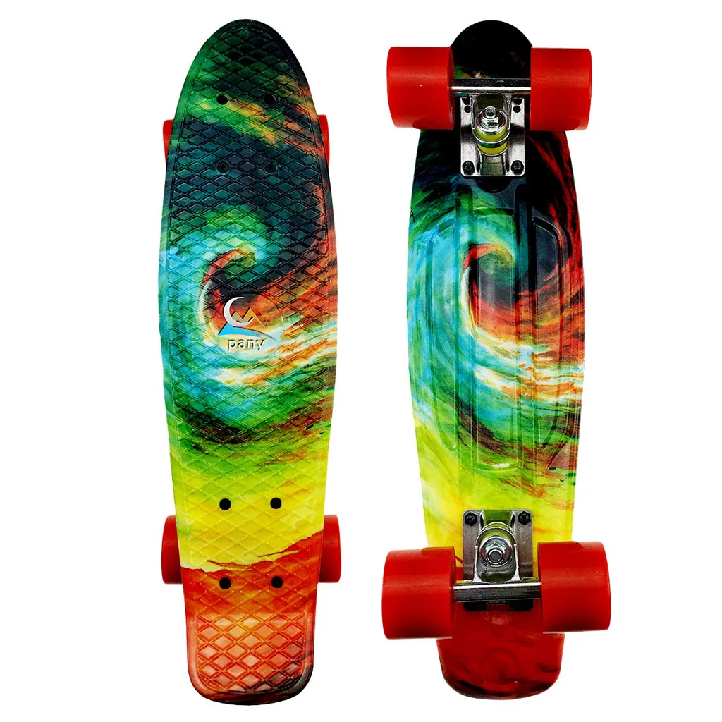 New 22inch Plastic Mini Cruiser Skateboard Long Board Banana Skate Longboard Graphic Printed Chlidren Scooter Skateboard
New 22inch Plastic Mini Cruiser Skateboard Long Board Banana Skate Longboard Graphic Printed Chlidren Scooter Skateboard