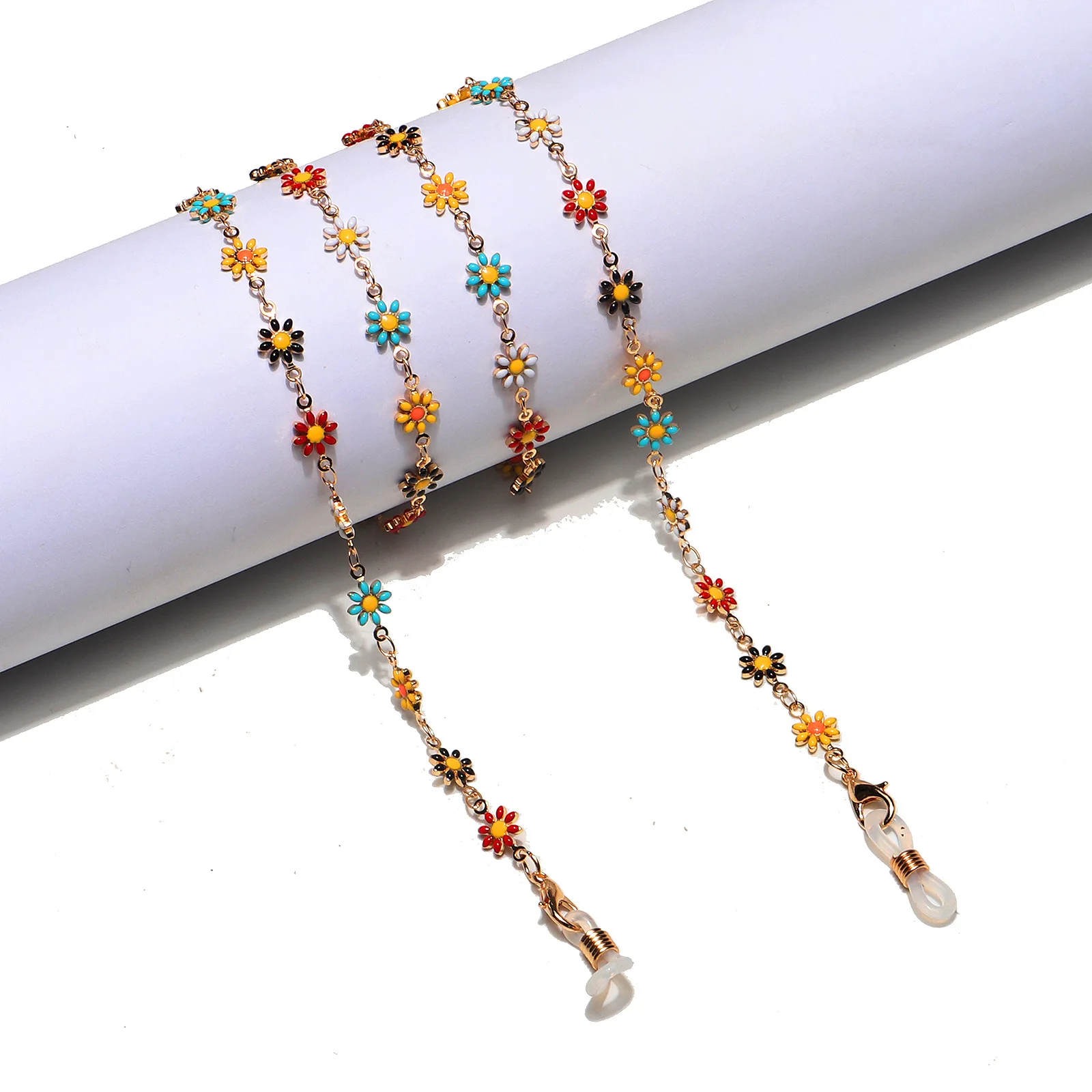 SYM039 Fashion Exquisite Colorful Daisy Flower Eyeglasses Chain Flower Charm Facemask Lanyard Women Sunglasses Cord, As picture
SYM039 Fashion Exquisite Colorful Daisy Flower Eyeglasses Chain Flower Charm Facemask Lanyard Women Sunglasses Cord, As picture