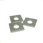 M8-M20 SS304 high pressure thin square washer with round hole