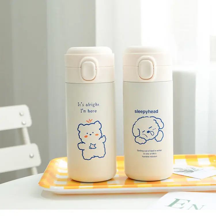 Homemade Thermos Cup Bear Korean Style Simple Girl Student with Bag Convenient Personality Trend Cup, As show
Homemade Thermos Cup Bear Korean Style Simple Girl Student with Bag Convenient Personality Trend Cup, As show