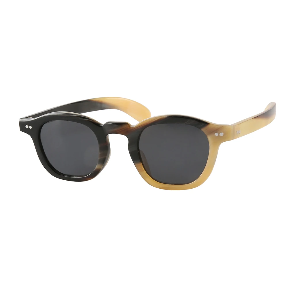 Classic Rivets Decorated Key Nose Bridge Square Butterfly Genuine Natural Horn Polarized Sunglasses
Classic Rivets Decorated Key Nose Bridge Square Butterfly Genuine Natural Horn Polarized Sunglasses