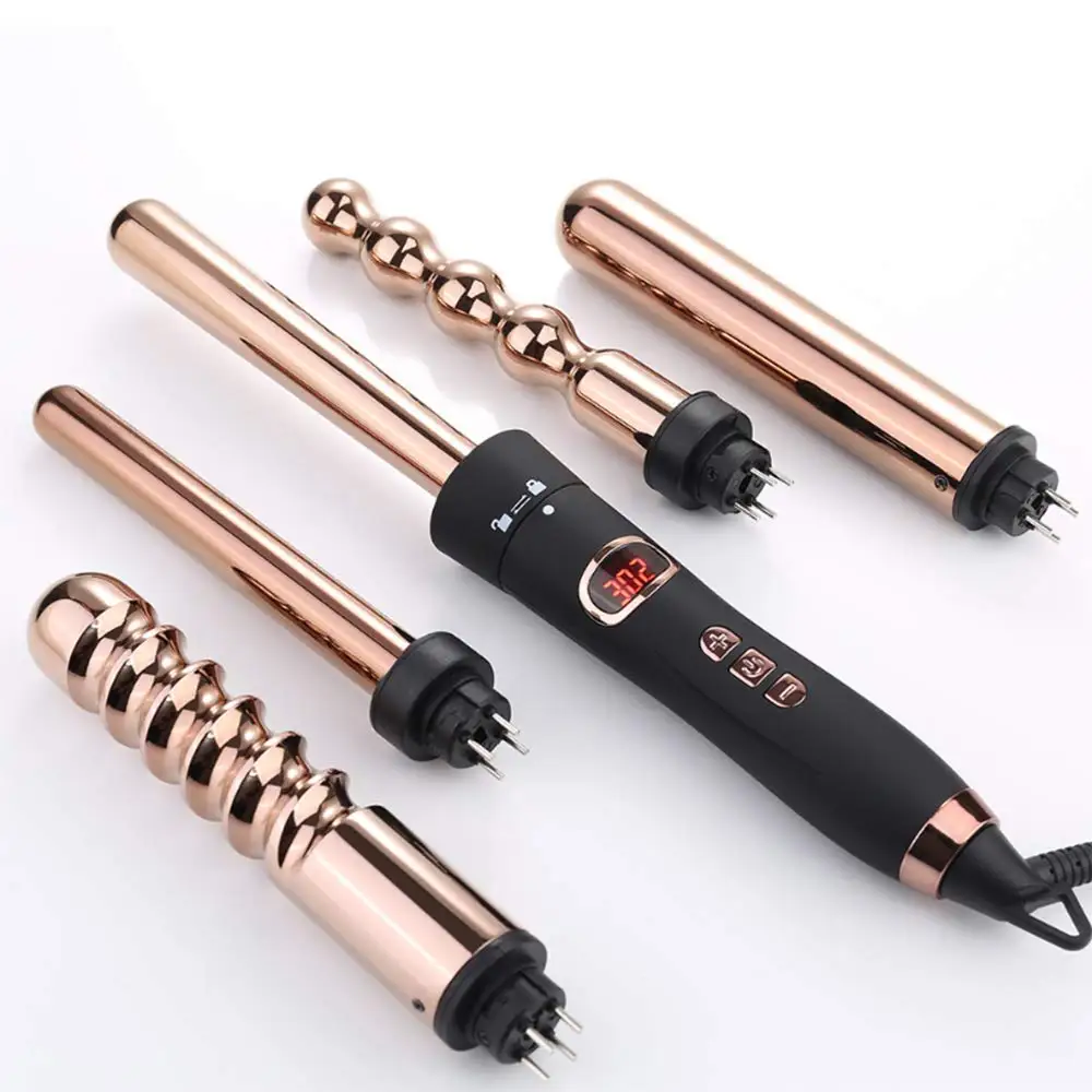 50%Discount 2021 Amazon Hot Selling 5 In 1 Multifunction Interchangeable Hair Curler Set Custom Gold Rotating Curling Iron
50%Discount 2021 Amazon Hot Selling 5 In 1 Multifunction Interchangeable Hair Curler Set Custom Gold Rotating Curling Iron