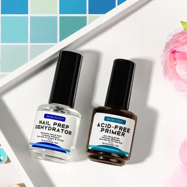 Fast Dry Nail Prep Dehydrate and Acid Free Primer for Nail Acrylic and Gel Nail Polish, Clear
Fast Dry Nail Prep Dehydrate and Acid Free Primer for Nail Acrylic and Gel Nail Polish, Clear