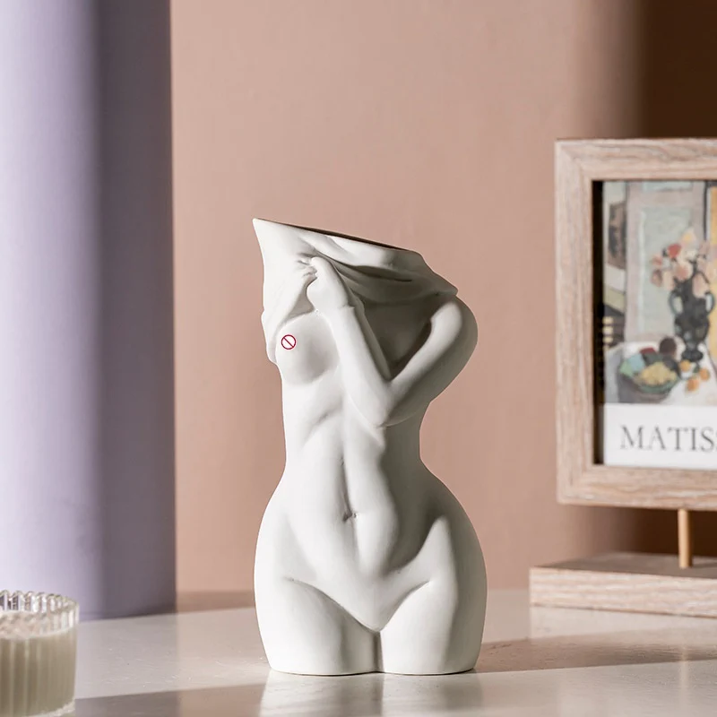 Hot sale Modern Woman Body Art Statue Ceramic Flower Vases for office hotel living room Tabletop Home Decoration Accessories
Hot sale Modern Woman Body Art Statue Ceramic Flower Vases for office hotel living room Tabletop Home Decoration Accessories