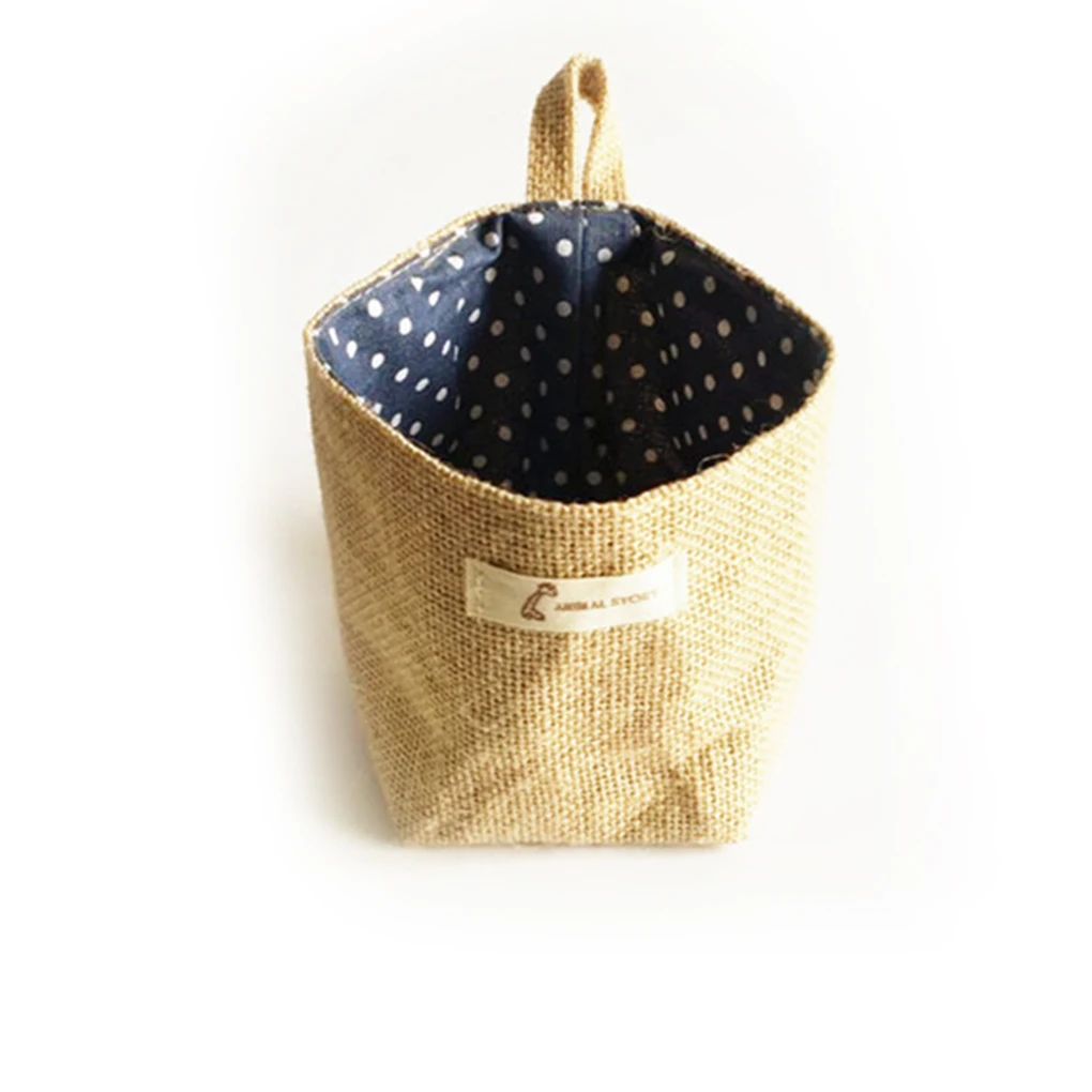 Home Decor Hanging Pocket Storage Basket Small Sack Sundries Organizer Cosmetic Organizer Cotton Linen Storage Bag, As photo
Home Decor Hanging Pocket Storage Basket Small Sack Sundries Organizer Cosmetic Organizer Cotton Linen Storage Bag, As photo
