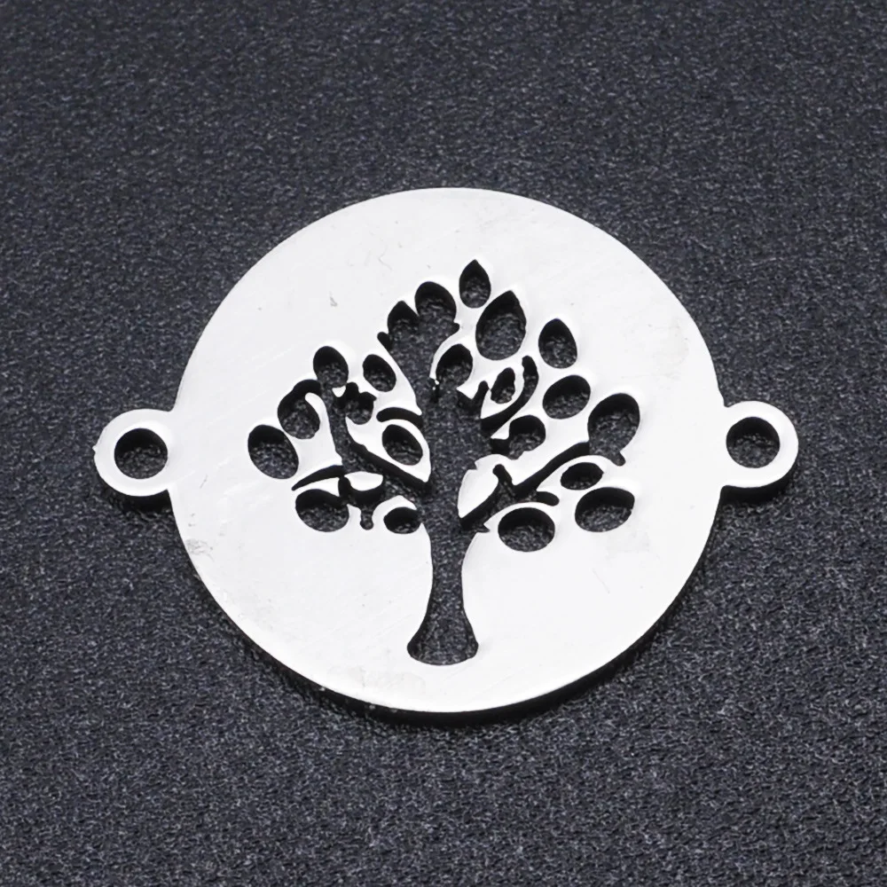 5pcs Tree Of Life Pendants Hollow Out Stainless Steel Charms Connector For Necklace Bracelet Jewelry Making
5pcs Tree Of Life Pendants Hollow Out Stainless Steel Charms Connector For Necklace Bracelet Jewelry Making