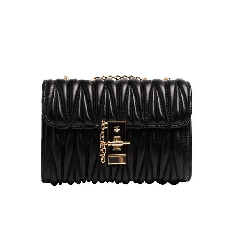 Wholesale New Versatile Pleated Square Chain Messenger Bag Women Handbag PU leather Casual Crossbody Lady Single Shoulder Bag, Black,wine red,khaki,white,custom color
Wholesale New Versatile Pleated Square Chain Messenger Bag Women Handbag PU leather Casual Crossbody Lady Single Shoulder Bag, Black,wine red,khaki,white,custom color