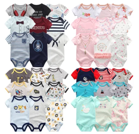 3-pack 30 Model new arrival short sleeve new born clothing baby boys' rompers, Any colors
3-pack 30 Model new arrival short sleeve new born clothing baby boys' rompers, Any colors
