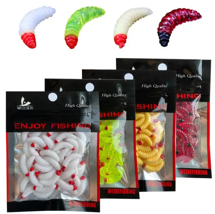 New2021 Fishing Lure Maggot Grub Yellow Lifelike Fishing Lure Bionic Bread Bug Soft Fishing Lure Hooks Smell Worms Glow Shrimps, 8 colors
New2021 Fishing Lure Maggot Grub Yellow Lifelike Fishing Lure Bionic Bread Bug Soft Fishing Lure Hooks Smell Worms Glow Shrimps, 8 colors