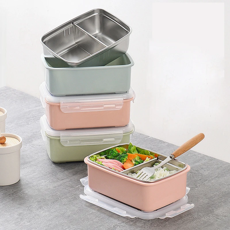 Portable Lunch Box 304 Stainless Steel Bento Box With Tableware Student Sealed Leak-proof Large-capacity Food Container, Customized color
Portable Lunch Box 304 Stainless Steel Bento Box With Tableware Student Sealed Leak-proof Large-capacity Food Container, Customized color