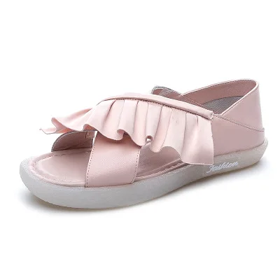 Spring and summer new leather soft sole shoe lotus leaf side two wear grandma shoe pregnant shoes, As shown in figure
Spring and summer new leather soft sole shoe lotus leaf side two wear grandma shoe pregnant shoes, As shown in figure