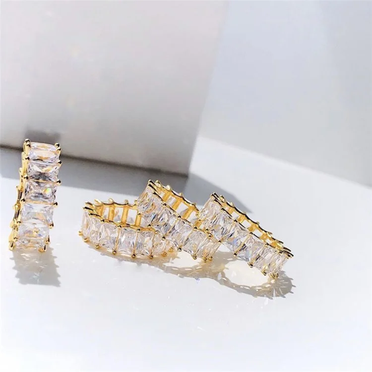 Round zircon ring female ins European and American style square diamond round diamond circle diamond ring, Picture shows
Round zircon ring female ins European and American style square diamond round diamond circle diamond ring, Picture shows