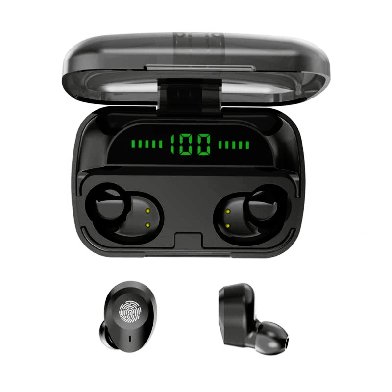 M5 Wireless Bluetooth Headphones 2000mAh power bank 5.0 Earphones Sport LED digital display Gaming Headset Charging box, Black
M5 Wireless Bluetooth Headphones 2000mAh power bank 5.0 Earphones Sport LED digital display Gaming Headset Charging box, Black
