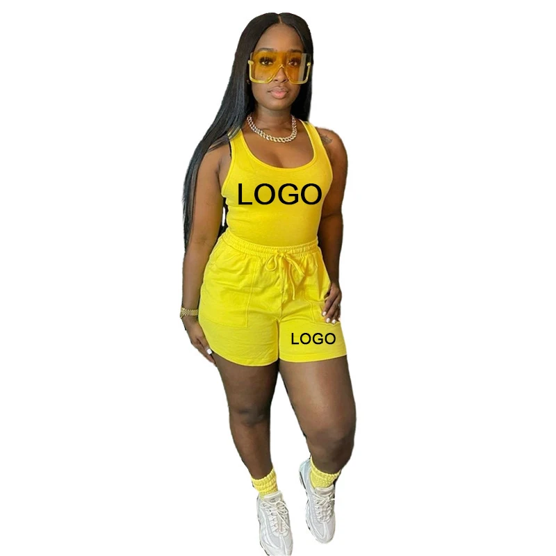 Outfits Tracksuit 2 Piece Set Women Sexy Vest Casual Suit High Stretch Women'S Knitted Shorts Custom Two Piece Pants Set, Customized color
Outfits Tracksuit 2 Piece Set Women Sexy Vest Casual Suit High Stretch Women'S Knitted Shorts Custom Two Piece Pants Set, Customized color