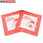 Restaurants custom logo printed white paper napkins