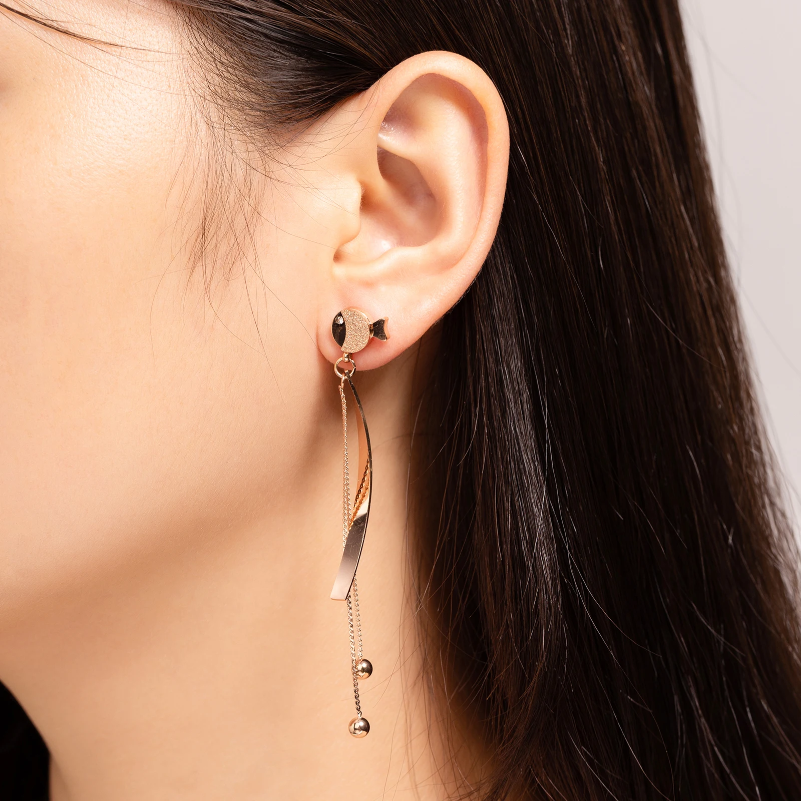 Loftily Fashion Earrings Jewelry Trend 2020 Steel Gold Plated Earrings Wire Bead Tassel Ear Line for Women, Rose gold
Loftily Fashion Earrings Jewelry Trend 2020 Steel Gold Plated Earrings Wire Bead Tassel Ear Line for Women, Rose gold